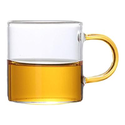 耐热玻璃彩把小茶杯120ml水杯