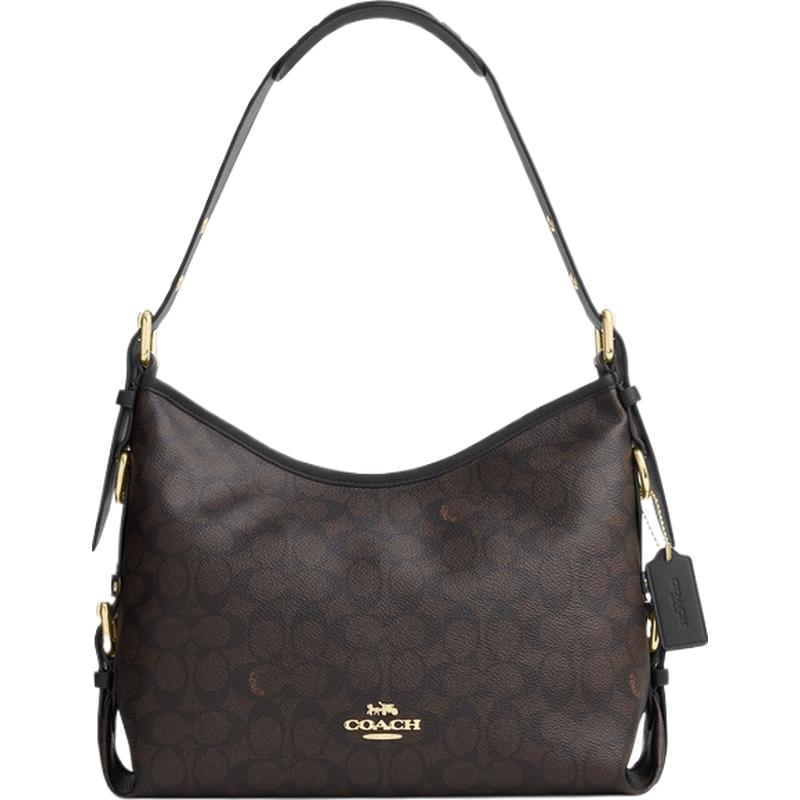 【新款】COACH/蔻驰奥莱女士老花LAUREL 32号单肩包斜挎包通勤