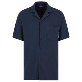Armani/阿玛尼EA 男士舒适时尚休闲短袖衬衫 EM000633 AF10792
