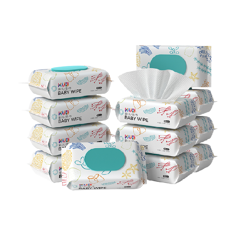 【下拉领优惠】KUB可优比婴儿湿巾手口新生儿宝宝湿纸家庭幼儿园