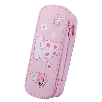 文具盒女孩款小学生一年级二年级双层大容量多功能铅笔盒女生2025新款高颜值ins风简约幼儿园女童笔袋文具袋