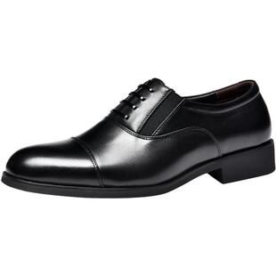 金猴官方旗舰店正品牛皮商务正装男鞋三节头真皮三接头大码皮鞋男