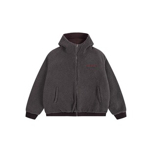 ATRY双面穿连帽外套秋冬美式国潮牌保暖加绒情侣空气层羊羔绒夹克