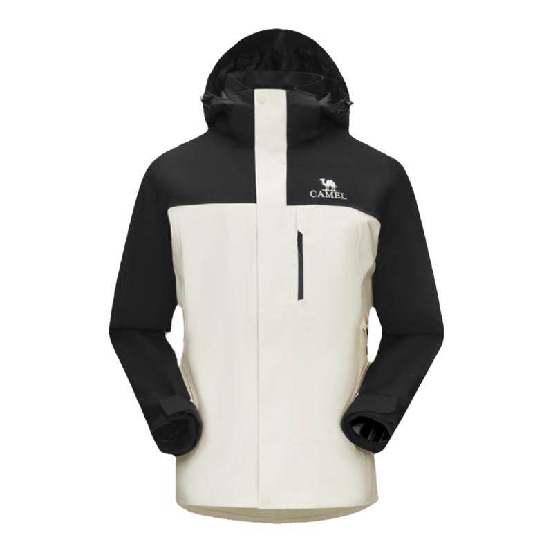 骆驼女装三合一冲锋衣女春秋新款休闲外套防水防风抓绒内胆两件套