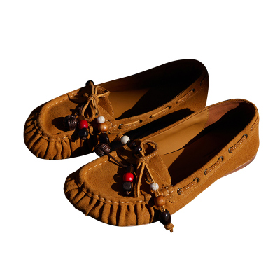 Le'Murmure松弛感珠饰豆豆鞋