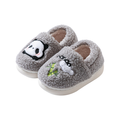 熊猫包跟儿童棉拖鞋男童2025新款