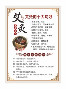 中医养生馆装饰画美容院挂画海报