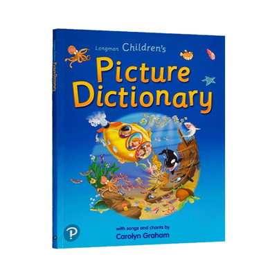 原版进口朗文英语彩图词典Longman Children's Picture Dictionary 6-12岁小学生少儿词典 800个词汇 自学教学均可 含2张CD英文歌