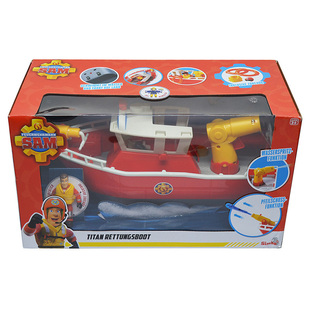 消防员山姆泰坦号救援船玩具 新水陆两栖喷水船人偶套装幼儿礼物