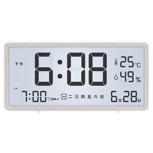 日本多利科温湿度计时钟家用高精度室内婴儿智能电子温度计闹钟