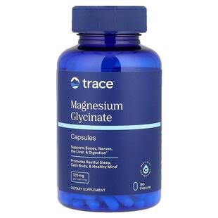 Trace,甘氨酸镁,120 毫克,180 粒胶囊