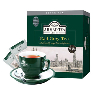 AHMAD TEA亚曼进口茶叶英式伯爵红茶佛手柑袋泡茶烘焙红茶粉100包