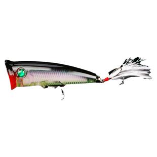 10.5g路亚浮水波爬镭射羽毛钩波趴假鱼饵仿真鱼饵渔具厂家塑料