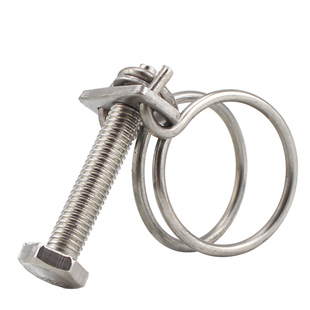 源生304不锈钢钢丝箍双钢丝卡箍管夹喉箍管卡子水管煤气管夹抱箍