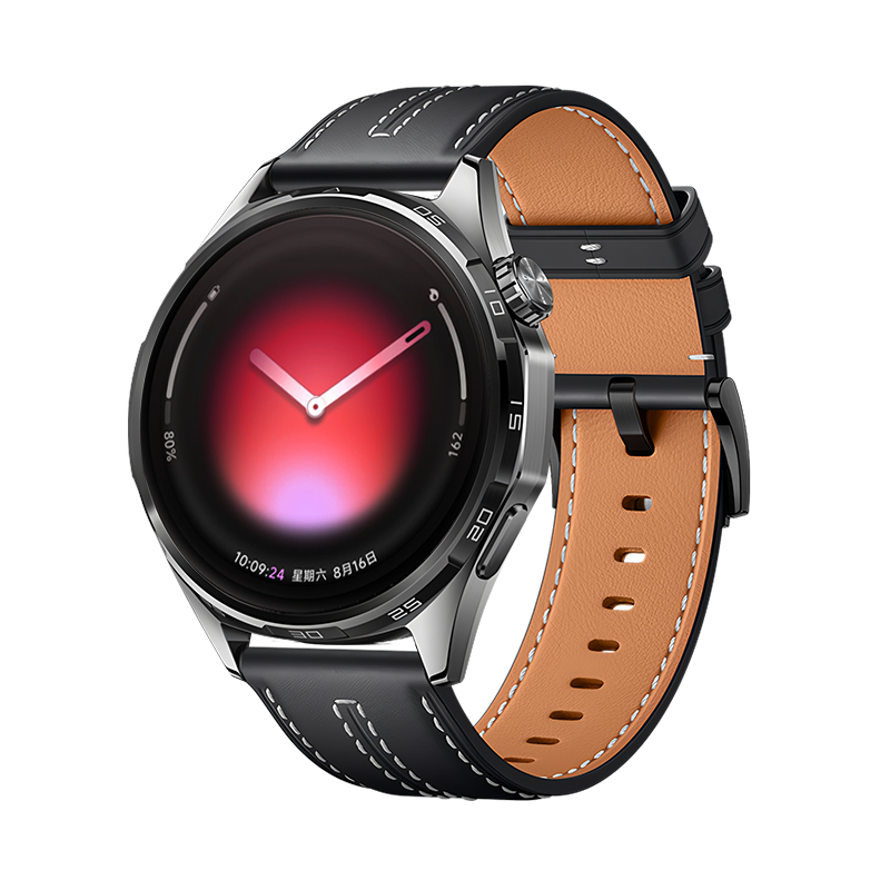 适用小米watch5素皮真皮按键表带