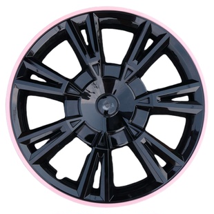 适用特斯拉model3/Y轮毂盖18/19寸黑白拼色全包赛博改色23款焕新3