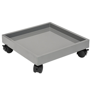 方形移动花盆托盘底座带轮加厚塑料防水泥接水花盒底托盘万向滑轮