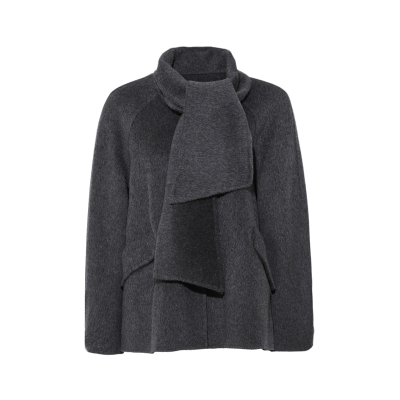 DPLAY绵羊毛斗篷型双面呢大衣