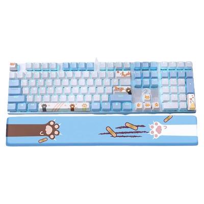 达尔优EK815萌猫蓝机械键盘dareu