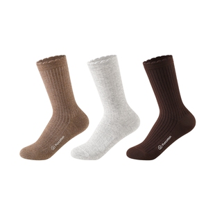 全棉时代女士袜子长袜纯棉软弹不勒抗菌宽口袜2025年新款月子袜