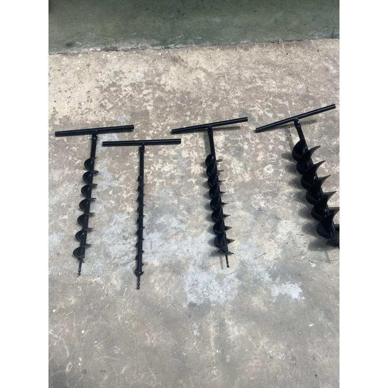 地钻钻头手动手柄人工挖坑神器手动钻孔器开孔打桩手动螺旋地钻头