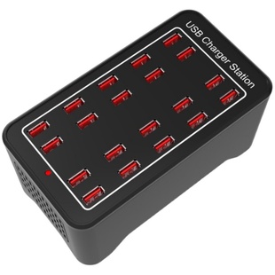 usb插头多口充电器手机通用快充接口多功能大功率桌面工作室20/30多孔10插口插排座台多设备集成充电桩站