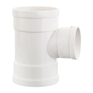 PVC管三通接头下排水管顺水变异径三通等径配件50/75/110/160/200