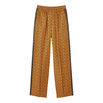 法式光泽感印花阔腿长裤sandro