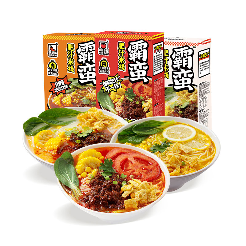 霸蛮肥汁米线番茄牛肉口味/川辣方便米线/米粉