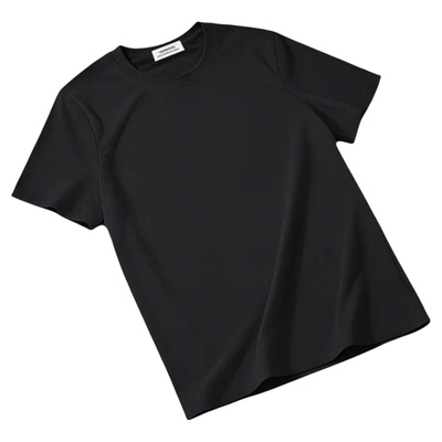 猫人液氮云感丝光棉宽松短袖T恤