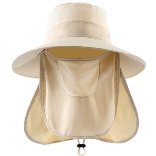 全方位防晒帽女夏季渔夫帽户外登山遮阳帽遮脸护颈防紫外线太阳帽