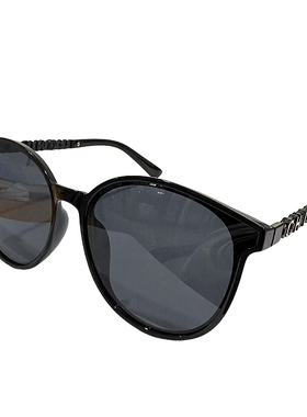 黑框墨镜大脸超轻女方圆