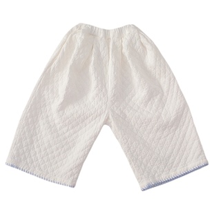 锦小和和bien韩国童装女童休闲裤子春秋2026款儿童格纹宽松休闲裤