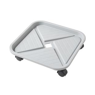 方形移动带滚轮托盘带接水盆万向轮底座家用加厚塑料花托盆栽托盘