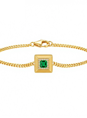 《水果硬糖》原创纯银方牌手链