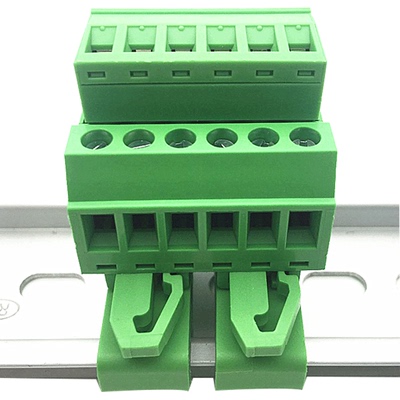 插拔式导轨端子公母锁紧进线90度