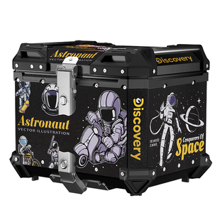 摩托车后备箱超大容量铝合金电动车尾箱电瓶工具箱踏板车外卖箱子