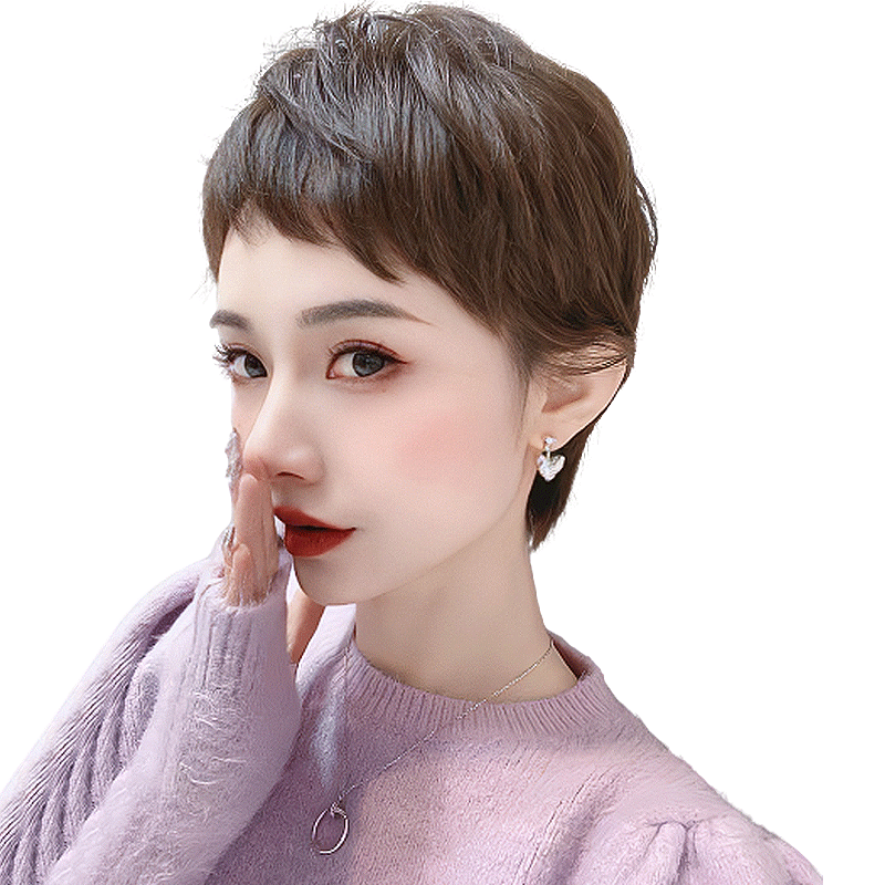 千姬真发新款时尚减龄发型短发
