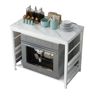 厨房岩板置物架切菜桌落地多层工作台烤箱收纳架家用洗碗机储物架