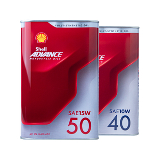 壳牌摩托车机油SN 全合成油宝马杜卡迪高端车10w40/50正品越野MA2