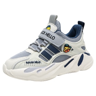 小黄鸭童鞋男童运动鞋2025新款冬季加绒二棉儿童鞋子中小童潮鞋