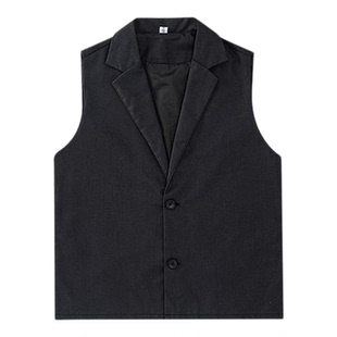 儿童街舞潮服男女童西服马甲套装少儿locking机械舞表演服走秀服