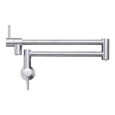 厨房不锈钢入墙伸缩旋转水龙头