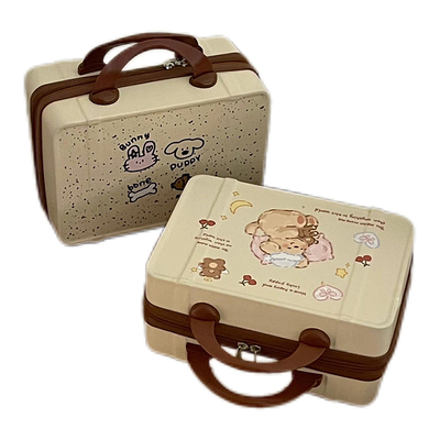 旅行出差化妆箱！便携手提化妆包可挂行李箱大容量分区防水收纳包