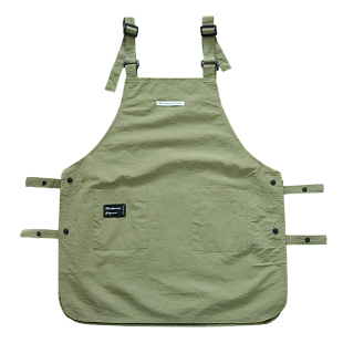 防泼水围裙咖啡师花店餐饮罩衣家用厨房服务员工作服定制印字男女