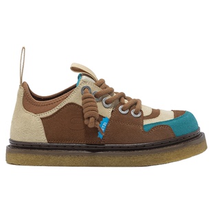 OETZI冰人奥兹烟胶复古女鞋秋冬低帮大头鞋厚底丑萌情侣鞋休闲