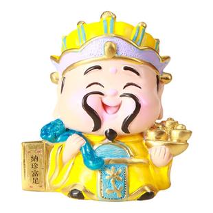 大五路财神招财摆件五方圣尊小神仙办公室工位桌面装饰品开业乔迁