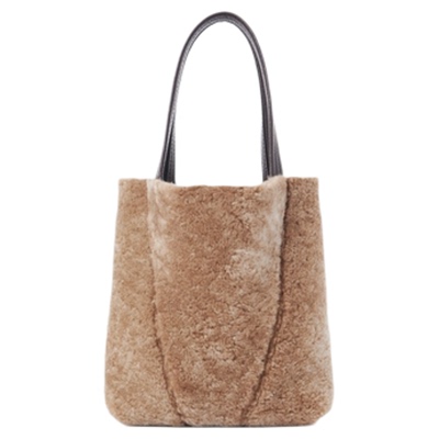 Chloe蔻依 25冬季新款CHLOE SPIN小号羊羔皮托特包