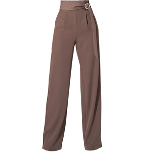 梦与舞公主拉丁舞长裤高腰摩登裤直筒裤交谊舞裤子成人女现代舞蹈