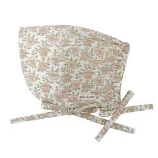 婴儿帽子小碎花纯棉薄款防晒大檐可调节儿童小月龄宝宝遮阳帽春夏